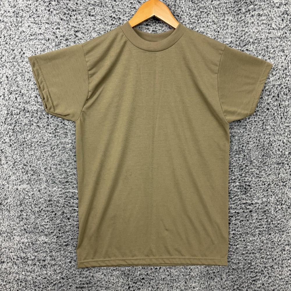 UNICOR Shirt Mens Medium Tan Beige Military Base Layer Tee USA Army
